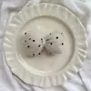 Nuevos Accesorios DIY de Lazo de Lunares Tela Hecho a Mano Algodón Relleno Estéreo Joyería Accesorios para el Cabello Accesorios para Ropa Lote
