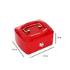 Bolsa de Segurança Pequena Oval Estilo Chave Caixa de Dinheiro Pequena de Metal com Fechadura Caixa de Armazenamento de Poupança do Caixa Forte