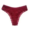 Tanga Sexy de Renda de Algodão Puro Europeia e Americana da Amazon para Mulheres Calcinhas de Renda Sexy Desejo Puro