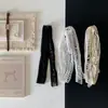 Bufanda Larga Estrecha de Encaje Sencilla para Colgar en el Cuello, Accesorio de Cuello en Capas, Bufanda Collar Estilo Deseo Puro