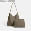 Bolso Retro Hecho a Mano Esmerilado para Mujer 2026 Nuevo de Moda Bolso Tote de Gran Capacidad Bolso Cubo Versátil de Alta Gama para un Hombro