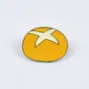 Broche Tema Pão Desenho Tostada Sanduíche Pão Fofo Liga Metálica Emblema Acessórios para Roupas Bijuterias Atacado