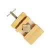 Juego de Herramientas para Tallado de Sellos de Madera de Pino con Prensa de Madera Maciza y Base Giratoria Fija Herramienta Integrada