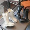 Botas Femininas 2026 Nova Moda Outono Inverno Cano Alto Botas Longas Menina Moda Britânica Botas Martin para Bebês e Crianças
