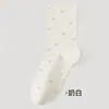 Calcetines Florales para Mujer, Algodón, Nuevo Estilo de Verano, Calcetines Transpirables de Media Pantorrilla, Calcetines Holgados Sin Costuras Estilo Japonés, Calcetines Largos Blancos de Caña Floja