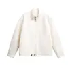 Chaqueta de Motorista Estilo Retro Americano Old Money con Bordado de Rayos Cuello Alto Magic Bear Chaqueta de Alta Gama Estilo Detroit para Hombre