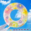Nuevo anillo de natación de doble airbag a rayas de agua para adultos, salvavidas para natación al aire libre, anillo de natación engrosado con asa, venta al por mayor