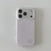 Funda con Pedrería en Forma de Corazón Adecuada para iPhone 17 Pro Max, Soporte Magnético Simple para 16/17 Pro, Funda para Teléfono iPhone 15/17