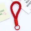 Huayang Nova Corda de Pulso de Lanyard Curto de Pelúcia Tecida Chaveiro de Celular Pingente Atacado Pingente Artesanal