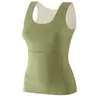 Nuevo Estilo Otoño e Invierno con Bolsillos, Chaleco de Doble Bolsillo, Prenda Interior Térmica Fina, Ropa Interior Térmica Derong a Prueba de Frío para Mujer sin Almohadillas en el Pecho