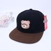 Gorra de béisbol para niños de comercio exterior, gorra de béisbol con diseño de oso de dibujos animados a juego, gorra de hip-hop plana de Corea del Sur, gorra de hip-hop, gorra para el sol transfronteriza