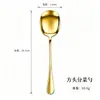 Set de cuchara y espátula de acero inoxidable 410 1010 para servicio transfronterizo en stock, cuchara de servir de autoservicio y espátula coladora para herramientas de cocina caseras y de restaurante