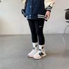 Leggings para Niñas de Primavera y Otoño Tendencia Infantil Elegante Coreano Letra Ajustados Elásticos Pantalones Exteriores