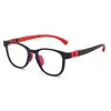 Nuevo Armazón de Gafas para Niños Anti-Luz Azul, Silicona Bicolor, Protección contra Radiación para Ver Teléfonos Móviles y Computadoras, Armazón de Gafas Cómodo para Niños