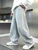 Pantalones Deportivos Holgados de Pierna Ancha para Niños, Primavera y Otoño, Pantalones Largos Casuales de Algodón de Color Sólido, Marca de Moda, Ropa de Otoño
