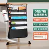Bolsa de libro multicapa para almacenamiento de escritorio, bolsa colgante para estudiantes, bolsa de almacenamiento lateral para escritorios de secundaria y preparatoria