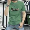 Camiseta de manga corta para hombre Explosiva 2025 Nueva Marca de Moda para Hombre Estampado de Letras Top de media manga Moda Casual Cuello Redondo Camiseta