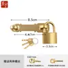 Chengyu Cerradura antigua estilo chino hebilla vintage de cobre puro pestillo de puerta cerradura de puerta puerta puerta pestillo de puerta de gabinete cobre perno engrosado