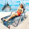 Fornecimento Exclusivo Transfronteiriço de Capas para Cadeiras de Praia de Microfibra, Série Oceano com Impressão Digital 3D, A partir de Uma Peça