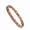 Pulseira Magnética de Cobre Vermelho Antigo Europeia e Americana Transfronteiriça Temu Mais Vendida Pulseira Retrô Masculina Totalmente Magnética Destacável Pulseira de Casal