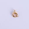Venta al por mayor de fábrica color 18k bolsa oro hebilla de resorte oro real collar pulsera acabado hebilla de langosta accesorios de joyería diy