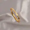 Pulsera Geométrica de Zirconia de Acero de Titanio de Moda Europea y Americana Transfronteriza para Mujer, Pulsera Abierta de Lujo Ligero de Gama Alta de Nicho de Moda Que No Se Desvanece