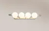 Luz frontal de espelho LED transfronteiriça, luminária de parede simples estilo nórdico para banheiro e quarto em aço inoxidável, luminária de parede para banheiro