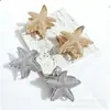 Pinzas para el cabello europeas y americanas, Pinzas de tiburón de alta gama transfronterizas, Pinzas para el cabello de estrella de mar estilo oceánico, Accesorios de moda para recogidos en la parte posterior de la cabeza, Venta al por mayor