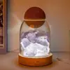 Casa Feminino Enfeites Decorativos Difusor Recipiente de Pedra de Cristal Frasco de Armazenamento Óleo Essencial Luz Noturna Duradoura Recipiente para Presente Caixa Pote de Armazenamento
