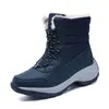 Zapatos de mujer de otoño e invierno con suela gruesa y ligera de EVA transfronterizos versión coreana de Botas de Nieve de caña alta con forro de terciopelo cálido zapatos de algodón una generación de pelo