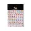 Hormiga Figura YITU Color Jalea Estrella Adhesivo para Uñas Arte de Uñas Estrella de Cinco Puntas Amor Adhesivo Tridimensional Decoración de Uñas YT3858