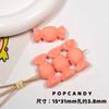 Cuentas de goma mate tipo macaron joyería de cuentas para niña hecha a mano DIY cuentas sueltas hechas a mano cadena colgante decorativa cadena para cámara ccd