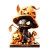 Adornos de Madera de Halloween Estilo Europeo y Americano, Decoraciones de Atmósfera Festiva, Adornos de Escritorio, Regalos Preferidos y Adornos Artesanales