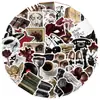 50 PIEZAS Pegatinas de Graffiti Estilo Academia Oscura para Decorar Teléfono Papelería Agenda Cuaderno Temporada de Regreso a Clases Pegatinas Impermeables
