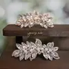 Acessórios de Cabeça para Novo Banquete de Casamento Transfronteiriço, Acessórios de Cabelo com Pérolas e Strass, Presilha de Mola de Cristal, Pente de Liga de Metal de Alta Qualidade, Acessórios para Noivas