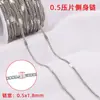 Cadena de oro de 18k con baño de vacío, cadena fina de acero inoxidable, cadena cubana en forma de corazón, collar, pulsera, accesorios para joyería DIY