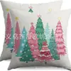 Serie de decoraciones navideñas para árboles de Navidad de Amazon transfronteriza: almohadas, cojines para el hogar, sofá, dormitorio y sillas