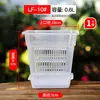 Novo Vaso para Orquídea Phalaenopsis Plástico Transparente Plantio Especial Controle de Raízes Respirável Doméstico Pequeno Quadrado Resina Vaso Qingshan