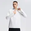 Descente Mesmo Estilo Masculino Meio Zíper Esportivo Secagem Rápida Top Outdoor Suor Absorvente Moletom com Capuz Gola Alta Manga Longa Top Esportivo