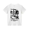 Camiseta de Manga Corta con Cuello Redondo y Hombro Normal para Mujer, Marca Trendy Americana, Llegada Nueva de Verano, Diseño de Letras con Sentido, Top Casual Versátil de Hombro Normal