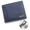 Carteira Masculina Personalizada Carteira Curta Moda Casual Costura Multi-Cartões Três Dobras Bolsa Dobradiça Carteira Masculina Transfronteiriça