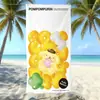 Toalla de Playa con Estampado de Perro Pudín de Sanrio, Absorbente de Agua, Secado Rápido, Fibra Ultrafina, Toalla de Baño para Vacaciones, Directo de Fábrica