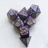 Set de Dados de Pascua de 7 Piezas, Diseño de Conejito, Set de Patrón Patentado Multilado, Dados para Juego de Mesa Dungeons & Dragons para Uso Transfronterizo