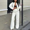 2026 Moda para o Dia a Dia Roupas Esportivas Outono Novidades Roupas Femininas Dropshipping Conjunto Casual de Cardigan com Capuz e Calças Largas