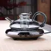Tetera de Estilo Nuevo, Tetera de la Fortuna Cola de Rata, Olla para Preparar Té, Juego de Té Estéticamente Agradable con Filtro, Tetera para el Hogar, Olla de Vidrio para Cocina de Cerámica Eléctrica