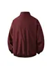 Chaqueta de solapa de tres rayas de moda estilo americano para hombre, ropa de trabajo vintage de primavera y otoño, cortavientos casual holgado de moda
