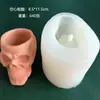 Molde de Vela Aromática Caveira DIY Cabeça de Fantasma Halloween Pedra Difusora de Sabão Artesanal Ferramenta Abrasiva de Silicone