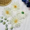 Arreglo Floral de Flor Artificial de 8 cm, Aguja de Pino, Crisantemo Dorado, Flor para Peine, Guirnalda de Flores, Material para Tocados, Flor para Ropa, Sombrero