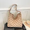 Bolso de Lunares para Mujer 2026 Nuevo Moda de Verano Tendencia de Alta Gama Vintage Bolso de Hombro Bolso Tote de Gran Capacidad