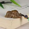 Talla de Sándalo Verde Elefante Lindo Tumbado DIY Colgante para Bolsas de Teléfono Encanto Elefante Pequeño de Dibujos Animados Adorno para Hombres Mujeres Pareja